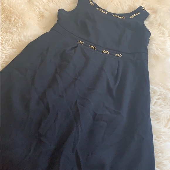 Dresses Black And Gold Chain Link Dress Poshmark